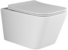 Подвесной безободковый унитаз с сиденьем микролифт Ceramica Nova Metric CN3007