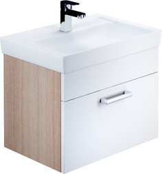 Тумба с раковиной белый глянец/дерево 60 см IDDIS Mirro MIR60W0i95K