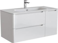 Тумба с раковиной белый глянец 100 см IDDIS Edifice EDI10W1i95K
