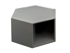 Приставной столик avila (mod interiors) серый 52x30x60 см.