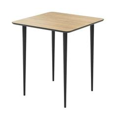Стол спутник квадро шпон (woodi) черный 70x74x70 см.