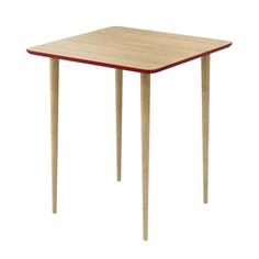 Стол спутник квадро шпон (woodi) красный 70x74x70 см.