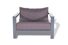 Кресло гранада (outdoor) серый 100x56x90 см.