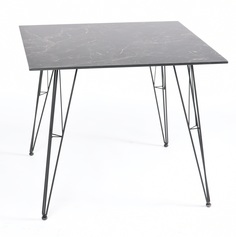 Обеденный стол руссо (outdoor) черный 90x75x90 см.