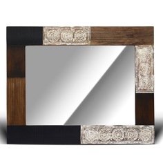 Зеркало настенное чикмагалур (indian story) коричневый 100x60x3 см.