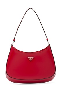 Красная кожаная сумка Prada Cleo