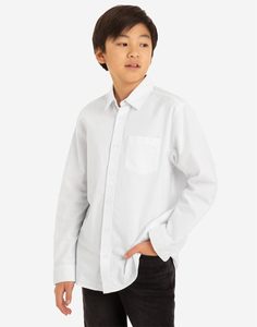 Белая классическая рубашка для мальчика Gloria Jeans