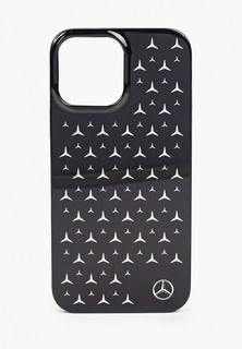 Чехол для iPhone Mercedes-Benz 13 Pro Max, PC/TPU Silver Stars Hard Black