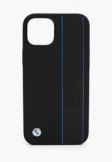 Чехол для iPhone BMW 13, Signature Genuine leather Blue lines Hard Black