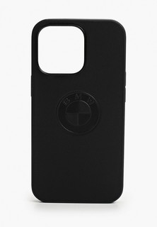 Чехол для iPhone BMW 13 Pro, Signature Genuine leather Embossed logo Hard Black