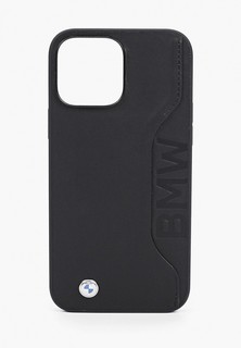 Чехол для iPhone BMW 13 Pro Max, with cardslot Hard Black