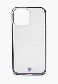 Чехол для iPhone BMW 13 Pro Max, Signature PC/TPU Hard Transp/Black edges