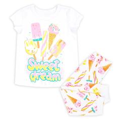 Пижама Веселый малыш &quot;Ice cream&quot; для девочки, разноцветная Витоша