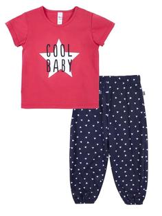 Комплект Bossa Nova &quot;Солнышко&quot; для мальчика: футболка и брюки, сине-красный Mjolk