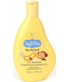 Шампунь и гель для душа Bebble My Friend 2в1 с ароматом Банан 1 год+, 250мл