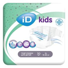 Детские подгузники iD Kids XL, 15-30кг, 30шт.