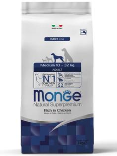 Корм Monge Dog Medium для взрослых собак средних пород, 3кг