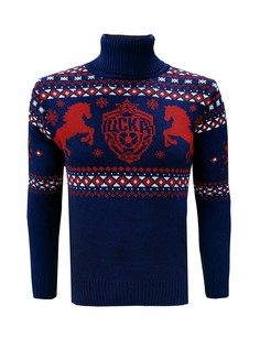 Свитер с горлом вязаный ЭМБЛЕМА (M) ПФК ЦСКА