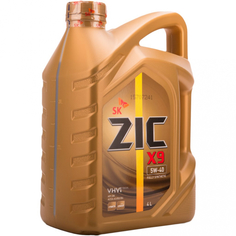 Моторное масло синтетическое x9 5w40, 4 л zic 162902