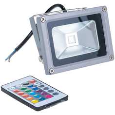 Прожектор jazzway pf-10w/ rgb-rc/gr светодиодный 1005892