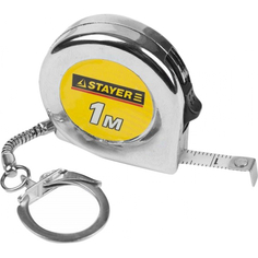 Рулетка-брелок stayer standard mini цвет хромовый 1 м 34140-1_z01