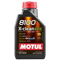Моторное масло 8100 x-clean efe 5w30 1 л motul 109470