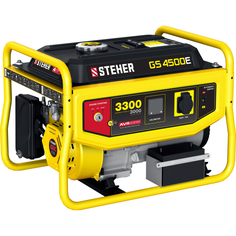 Бензиновый генератор steher 3300 вт, 7 лс двигатель, 220 в gs-4500