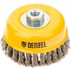 Щетка чашка (125 мм; м14; крученая нержавеющая проволока 0.5 мм) для ушм denzel 746273