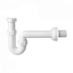 Трубный сифон mcalpine 1 1/2"х40 мм, без выпуска с отводной трубой, d40 мм и отражателем mrsk14