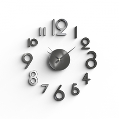 Настенные часы kleber на клейкой ленте, 35 см, черный kle-cl207