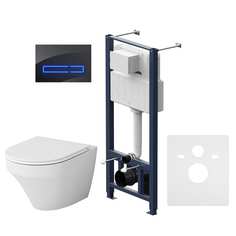 Комплект: инсталляция с унитазом flashclean, с сиденьем и клавишей am.pm inspire is450a38.501700