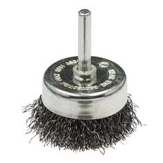 Щетка чашечная (15 шт; 50 мм; хвостовик 6 мм; нержавеющая гофрированная проволока 0.3 мм) для дрелей профоснастка 20905002