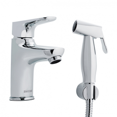 Смеситель для раковины с гигиенической лейкой swedbe 1660