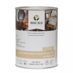 Масло для рабочих поверхностей и мебели maz-slo цвет фуксия 1 л 8075260
