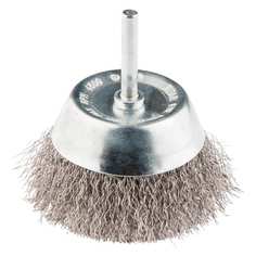Щетка чашка со шпилькой нержавеющая проволока (0.5х50 мм) для дрели graphite 57h599