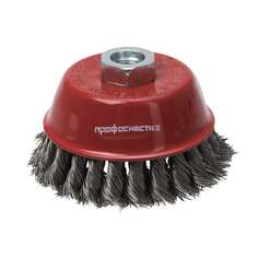 Щетка чашечная со жгутовой нержавеющей проволокой эксперт 519 (100 мм; м14*2 мм) профоснастка 20802007