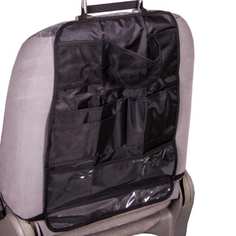 Защита спинки сиденья-органайзер skyway пвх 7 карманов черный s06101002