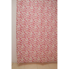 Штора для ванной delphinium ws-800 мозаика красная, 180х180 104022