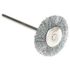 Радиальная щетка зубр на шпильке из нержавеющей стали d 20x3.2 мм l 42 мм 35931
