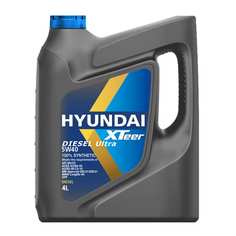 Моторное масло синтетическое diesel ultra 5w40, 4 л hyundai xteer 1061223