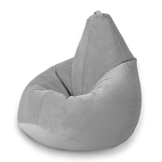 Кресло-мешок mypuff груша, сталь, размер стандарт, мебельный велюр b_460