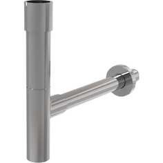 Сифон для умывальника alca plast a402 диам.32 design, цельнометаллический, массивный 00029871