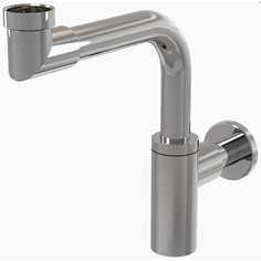 Сифон для умывальника alca plast a403 диам. 32 design, цельнометаллический 00030088