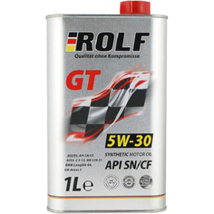 Моторное масло rolf gt 5w-30 sn/cf 1 л 322233