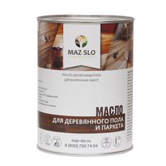 Масло для деревянного пола и паркета maz-slo цвет фуксия, 1 л 8072962