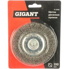 Щетка дисковая прямая 100 мм gigant g-11041