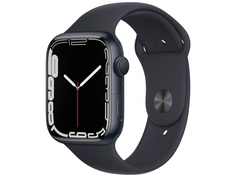 Умные часы APPLE Watch Series 7 45mm Midnight Aluminium Case with Midnight Sport Band