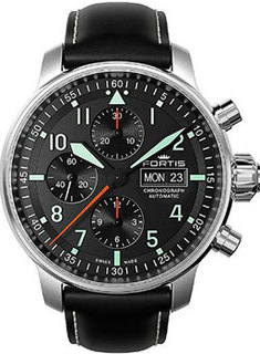 Швейцарские наручные мужские часы Fortis 705.21.11L.01. Коллекция Aviatis