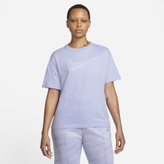 Женская футболка с эффектом металлик Nike Sportswear - Пурпурный