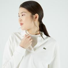 Женская рубашка-поло Lacoste Regular Fit с открытым воротником